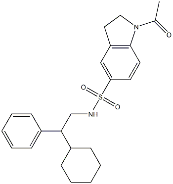 1-acetyl-N-(2-cyclohexyl-2-phenylethyl)-2,3-dihydroindole-5-sulfonamide