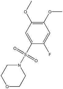 4-(2-fluoro-4,5-dimethoxyphenyl)sulfonylmorpholine Struktur