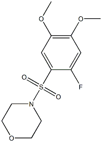  4-(2-fluoro-4,5-dimethoxyphenyl)sulfonylmorpholine