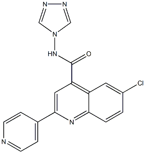 6-chloro-2-pyridin-4-yl-N-(1,2,4-triazol-4-yl)quinoline-4-carboxamide