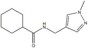 N-[(1-methylpyrazol-4-yl)methyl]cyclohexanecarboxamide Struktur