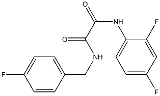 N'-(2,4-difluorophenyl)-N-[(4-fluorophenyl)methyl]oxamide Struktur