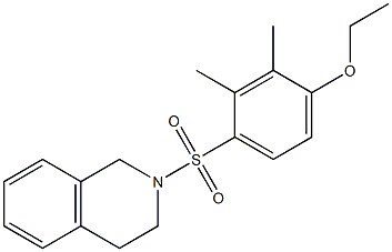 2-(4-ethoxy-2,3-dimethylphenyl)sulfonyl-3,4-dihydro-1H-isoquinoline,,结构式