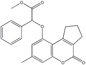 methyl 2-[(7-methyl-4-oxo-2,3-dihydro-1H-cyclopenta[c]chromen-9-yl)oxy]-2-phenylacetate