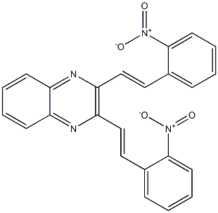 2,3-bis[(E)-2-(2-nitrophenyl)ethenyl]quinoxaline Structure