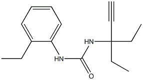 1-(3-ethylpent-1-yn-3-yl)-3-(2-ethylphenyl)urea Structure