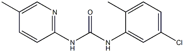 1-(5-chloro-2-methylphenyl)-3-(5-methylpyridin-2-yl)urea,,结构式