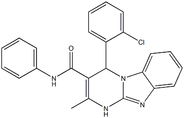 4-(2-chlorophenyl)-2-methyl-N-phenyl-1,4-dihydropyrimido[1,2-a]benzimidazole-3-carboxamide Structure