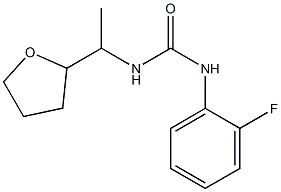 1-(2-fluorophenyl)-3-[1-(oxolan-2-yl)ethyl]urea 化学構造式