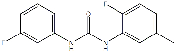 1-(2-fluoro-5-methylphenyl)-3-(3-fluorophenyl)urea 结构式