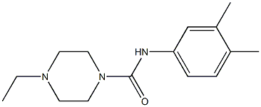 N-(3,4-dimethylphenyl)-4-ethylpiperazine-1-carboxamide Structure