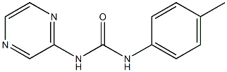 1-(4-methylphenyl)-3-pyrazin-2-ylurea Struktur