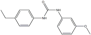 1-(4-ethylphenyl)-3-(3-methoxyphenyl)urea 化学構造式