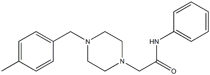 2-[4-[(4-methylphenyl)methyl]piperazin-1-yl]-N-phenylacetamide