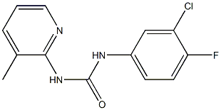 1-(3-chloro-4-fluorophenyl)-3-(3-methylpyridin-2-yl)urea Structure