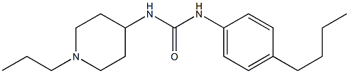 1-(4-butylphenyl)-3-(1-propylpiperidin-4-yl)urea Structure