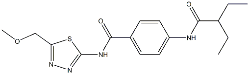 4-(2-ethylbutanoylamino)-N-[5-(methoxymethyl)-1,3,4-thiadiazol-2-yl]benzamide