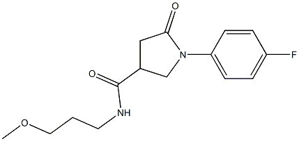 1-(4-fluorophenyl)-N-(3-methoxypropyl)-5-oxopyrrolidine-3-carboxamide