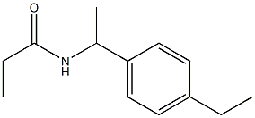 N-[1-(4-ethylphenyl)ethyl]propanamide Struktur
