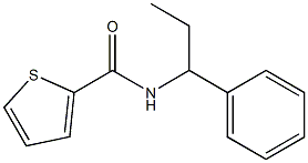 N-(1-phenylpropyl)thiophene-2-carboxamide Struktur