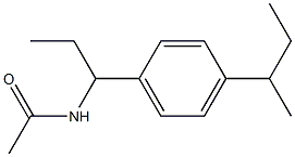 N-[1-(4-butan-2-ylphenyl)propyl]acetamide Structure