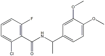 2-chloro-N-[1-(3,4-dimethoxyphenyl)ethyl]-6-fluorobenzamide Structure