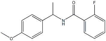 2-fluoro-N-[1-(4-methoxyphenyl)ethyl]benzamide Struktur