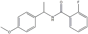 2-fluoro-N-[1-(4-methoxyphenyl)ethyl]benzamide Structure