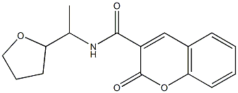 2-oxo-N-[1-(oxolan-2-yl)ethyl]chromene-3-carboxamide|