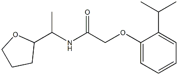 N-[1-(oxolan-2-yl)ethyl]-2-(2-propan-2-ylphenoxy)acetamide Structure