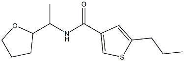 N-[1-(oxolan-2-yl)ethyl]-5-propylthiophene-3-carboxamide Structure