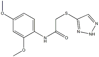 N-(2,4-dimethoxyphenyl)-2-(2H-triazol-4-ylsulfanyl)acetamide Structure