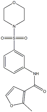 2-methyl-N-(3-morpholin-4-ylsulfonylphenyl)furan-3-carboxamide Structure