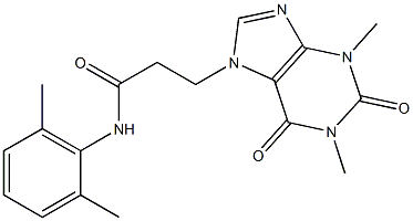  3-(1,3-dimethyl-2,6-dioxopurin-7-yl)-N-(2,6-dimethylphenyl)propanamide