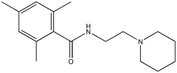 2,4,6-trimethyl-N-(2-piperidin-1-ylethyl)benzamide,,结构式