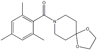 1,4-dioxa-8-azaspiro[4.5]decan-8-yl-(2,4,6-trimethylphenyl)methanone Structure