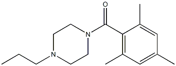 (4-propylpiperazin-1-yl)-(2,4,6-trimethylphenyl)methanone Structure