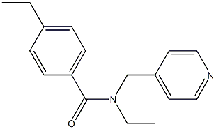 N,4-diethyl-N-(pyridin-4-ylmethyl)benzamide Struktur