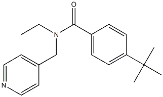 4-tert-butyl-N-ethyl-N-(pyridin-4-ylmethyl)benzamide Structure