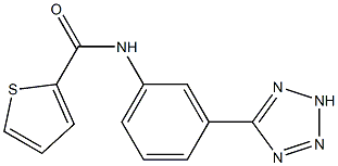 N-[3-(2H-tetrazol-5-yl)phenyl]thiophene-2-carboxamide Struktur