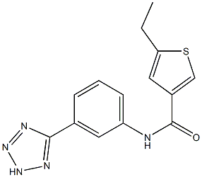 5-ethyl-N-[3-(2H-tetrazol-5-yl)phenyl]thiophene-3-carboxamide Structure