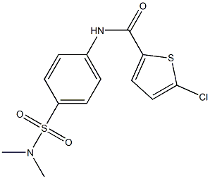 5-chloro-N-[4-(dimethylsulfamoyl)phenyl]thiophene-2-carboxamide Structure