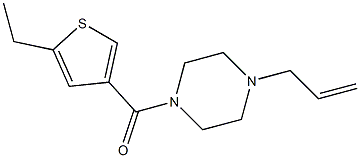 (5-ethylthiophen-3-yl)-(4-prop-2-enylpiperazin-1-yl)methanone Structure