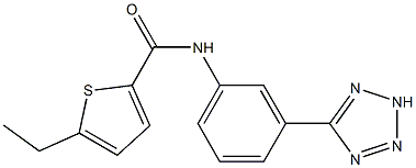 5-ethyl-N-[3-(2H-tetrazol-5-yl)phenyl]thiophene-2-carboxamide Struktur