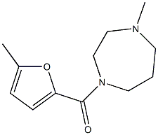 (4-methyl-1,4-diazepan-1-yl)-(5-methylfuran-2-yl)methanone Struktur