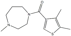 (4,5-dimethylthiophen-3-yl)-(4-methyl-1,4-diazepan-1-yl)methanone 化学構造式