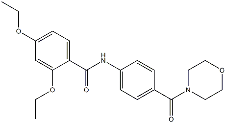 2,4-diethoxy-N-[4-(morpholine-4-carbonyl)phenyl]benzamide Structure