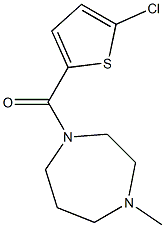 (5-chlorothiophen-2-yl)-(4-methyl-1,4-diazepan-1-yl)methanone Structure