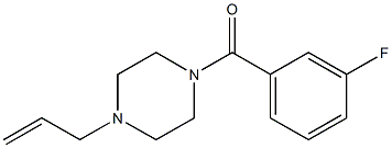 (3-fluorophenyl)-(4-prop-2-enylpiperazin-1-yl)methanone Structure