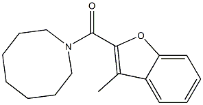 azocan-1-yl-(3-methyl-1-benzofuran-2-yl)methanone Structure